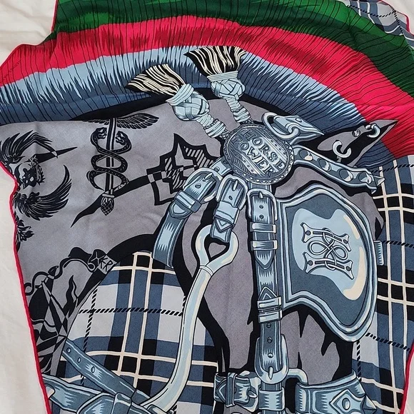 Hermès Cheval Punk Scarf/Losange Cashmere & Silk - Picture 12 of 14